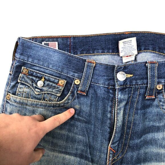 True Religion Jeans Size 36 RICKY Blue - Picture 10 of 11